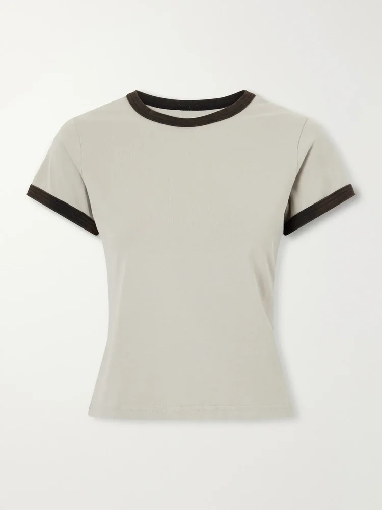 Ringer cotton T-shirt