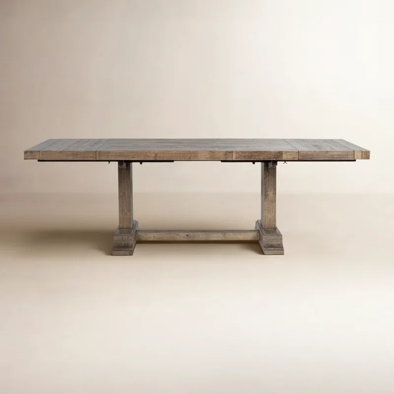Elliott Reclaimed Pine Wood Extendable Dining Table
