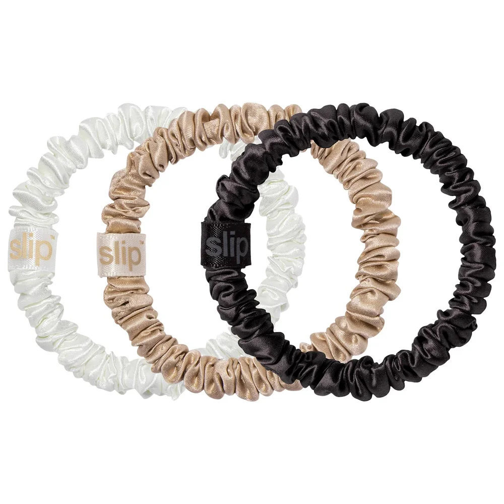 Slipsilk Skinny Scrunchies - 3 pack