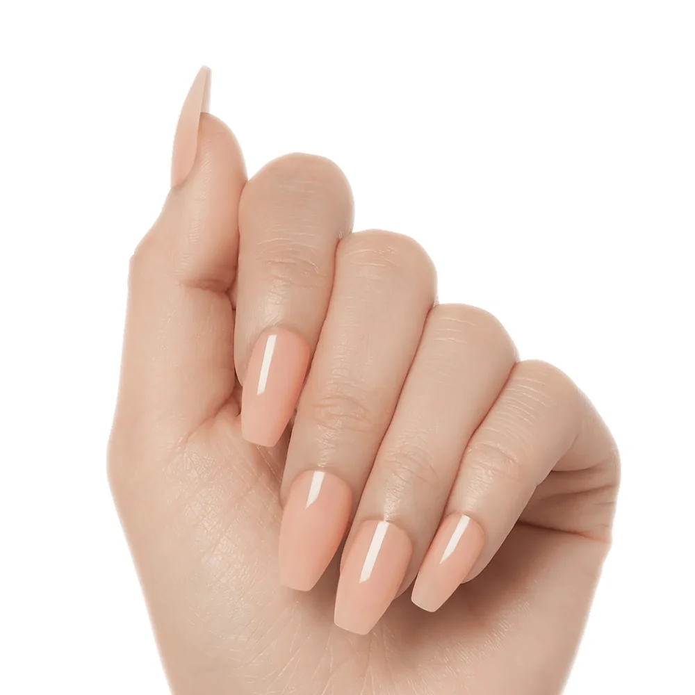 Kiss Salon X-tend Color Press On Soft Gel Nails - Limousine | Solid, Neutral, Medium, Coffin