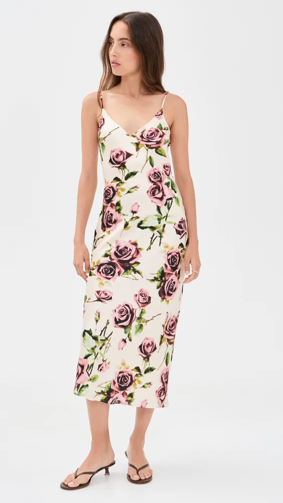 Seridie Silk Slip Dress
