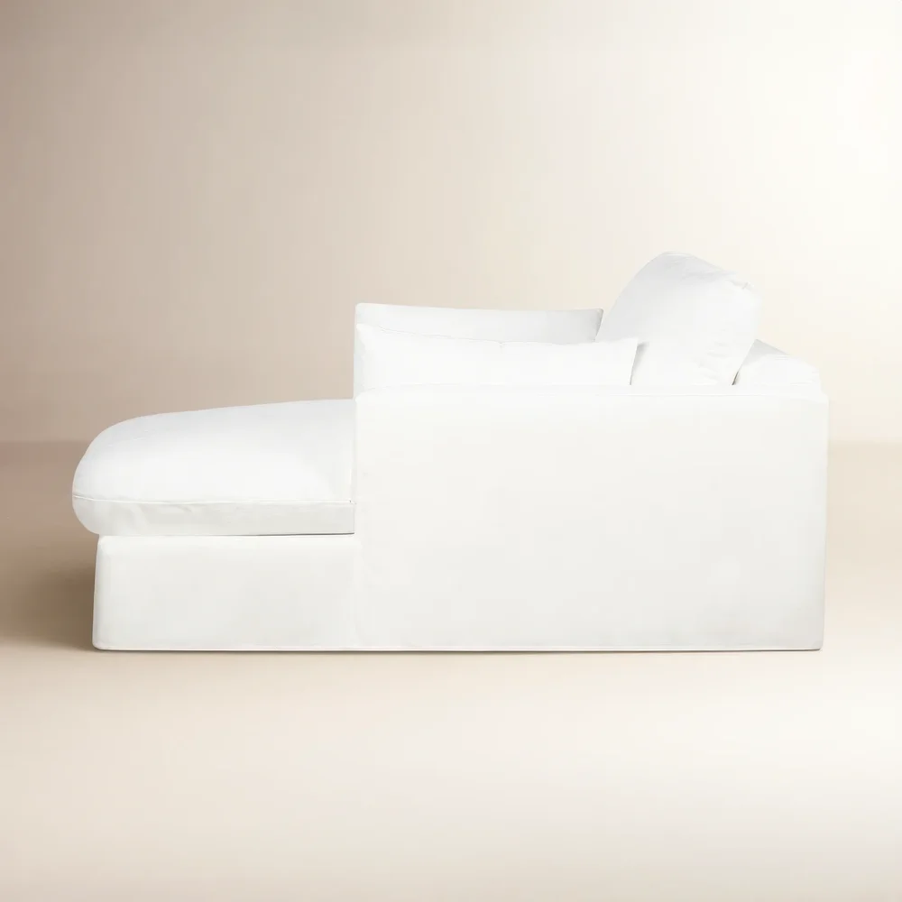 Luna Slipcovered Chaise