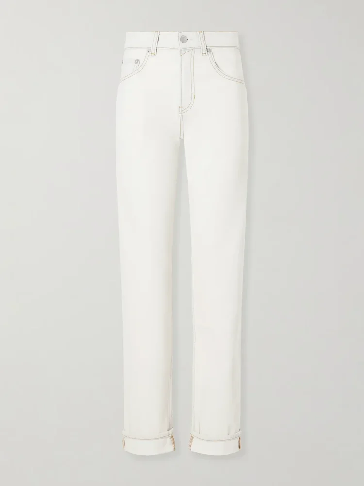 Everyday high-rise straight-leg jeans