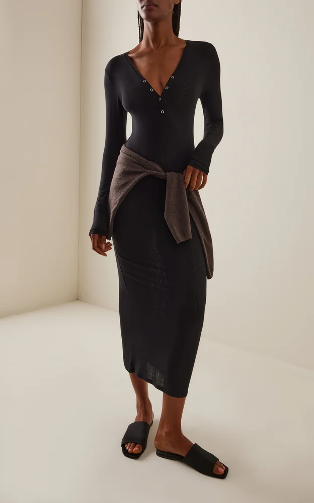 Whipped Henley Dress