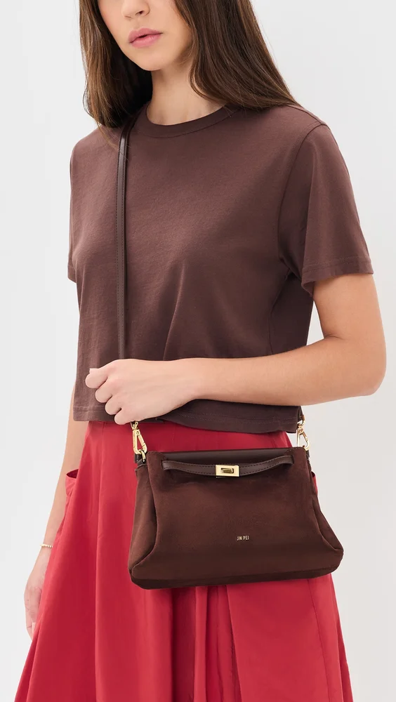Carmen Faux Suede Top Handle Bag