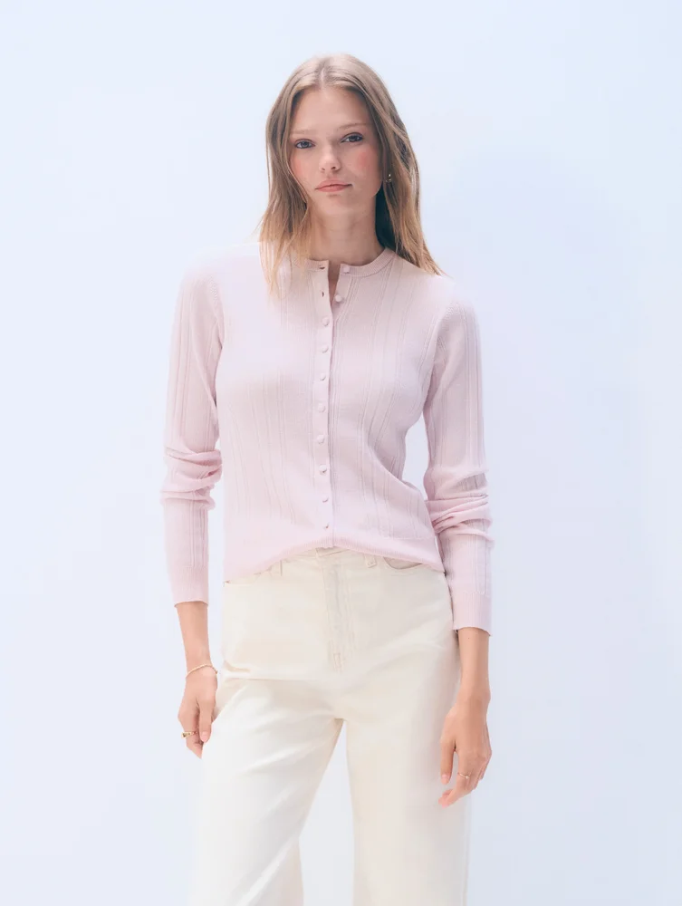 Superfine Merino Wool Cardigan