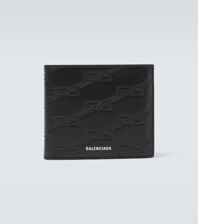 BB debossed bifold wallet
