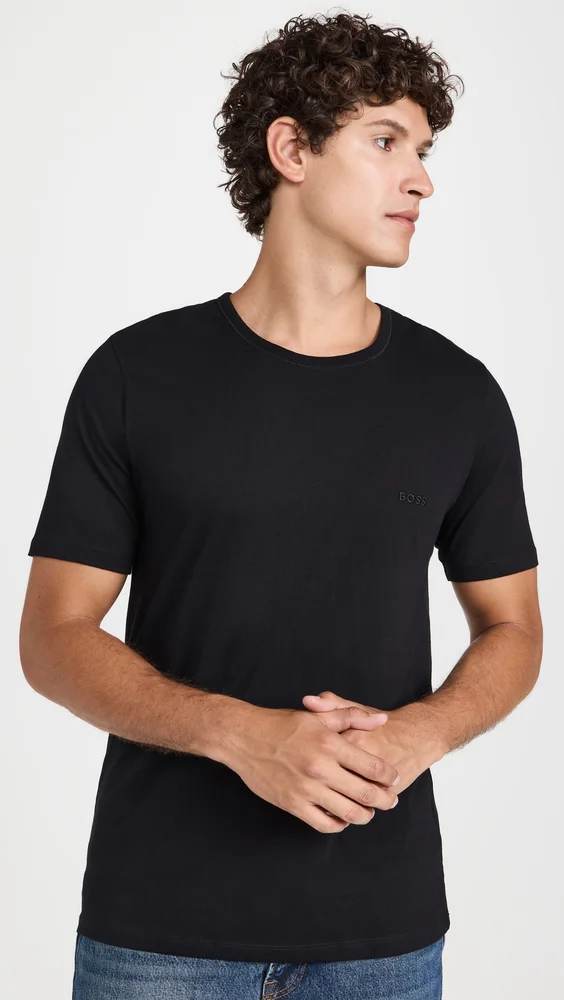 Logo Embroidered Cotton Tee 3 Pack