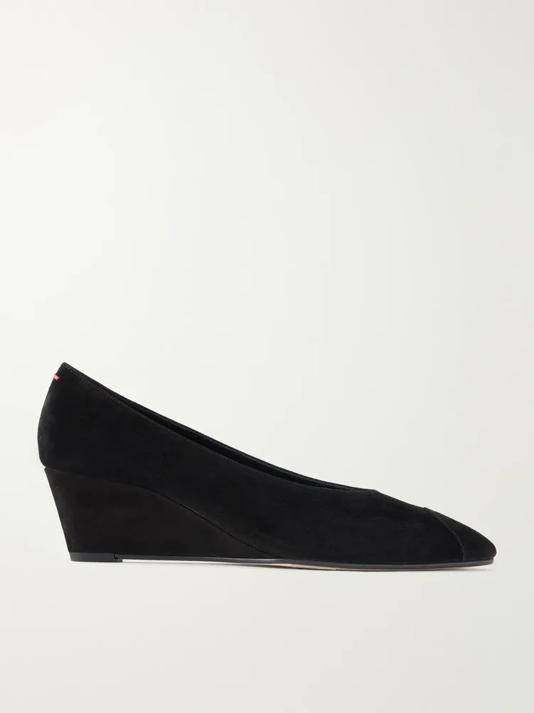Calea 55 wedge suede pumps