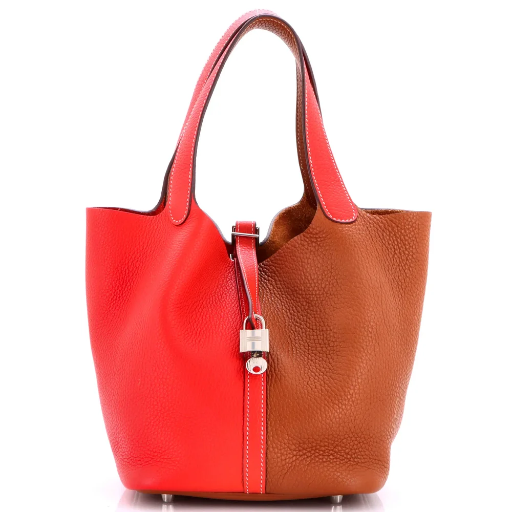 Pre-Owned Picotin Lock Bag Bicolor Clemence MM