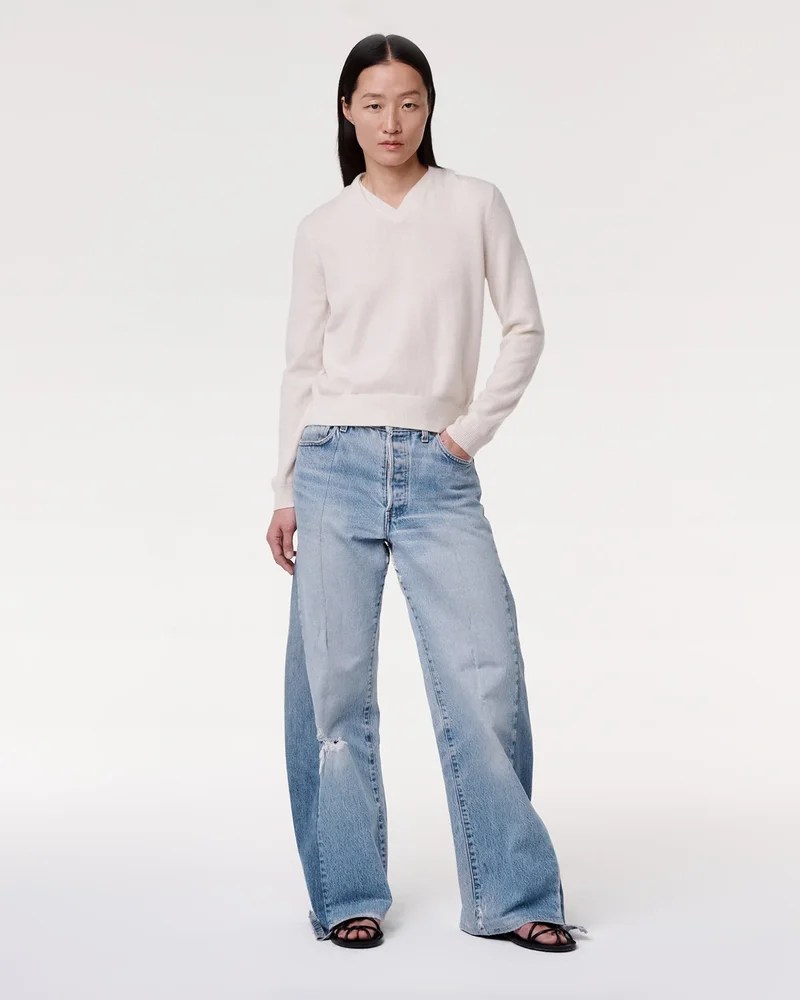Cashmere Draped Neck Sweater