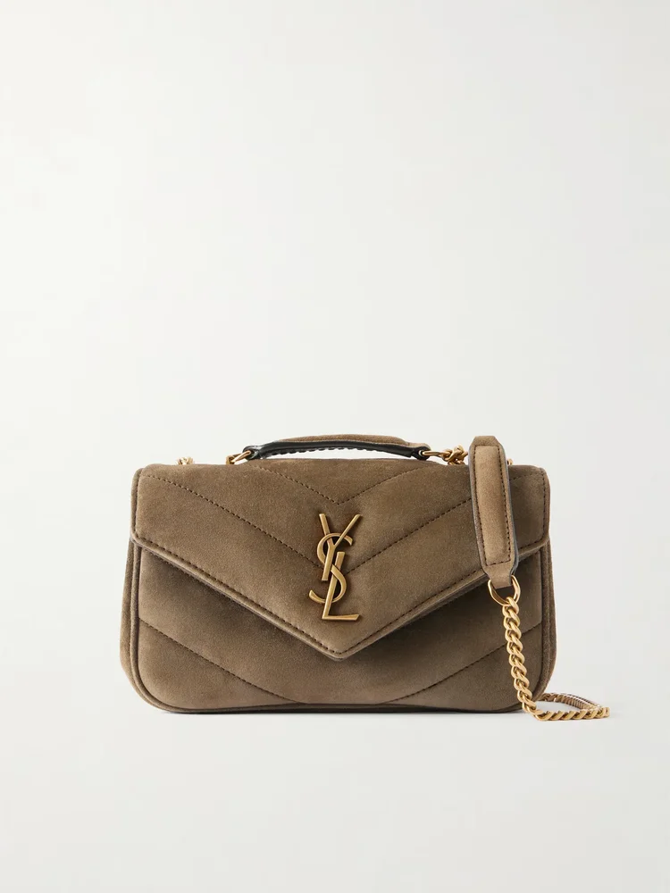 loulou suede shoulder bag