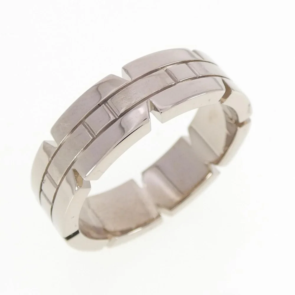 Pre-Owned Cartier Tank Française One Band Ring 18K White Gold Small