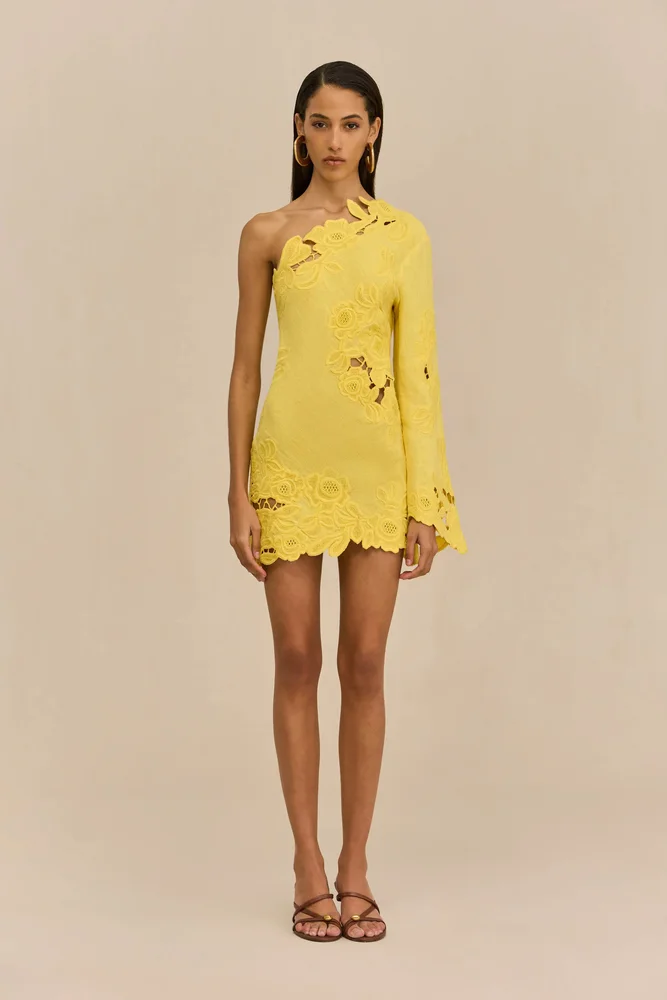MARLENA DRESS - CANARY