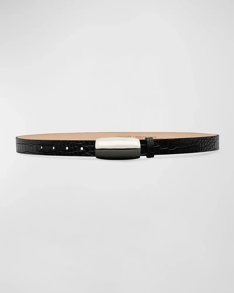 x Streets Ahead Marlowe Embossed Leather Belt