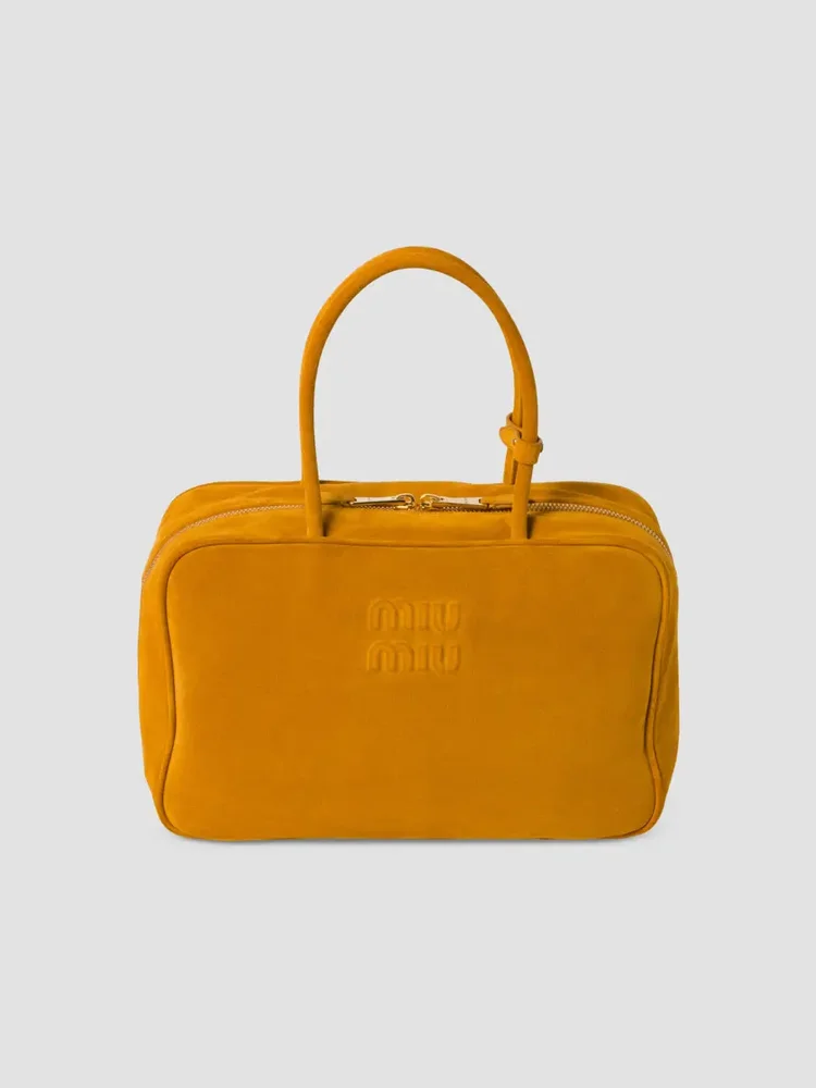 Suede Beau Top Handle Bag