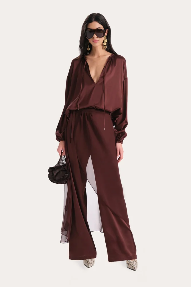 Messa Silk Charmeuse Blouse