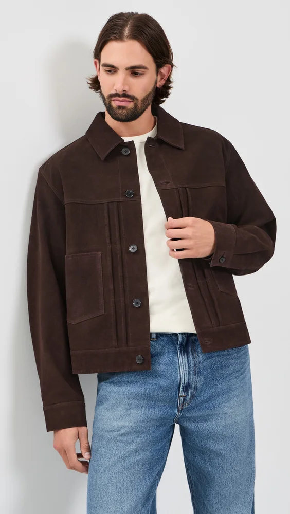 Suede Trucker Jacket