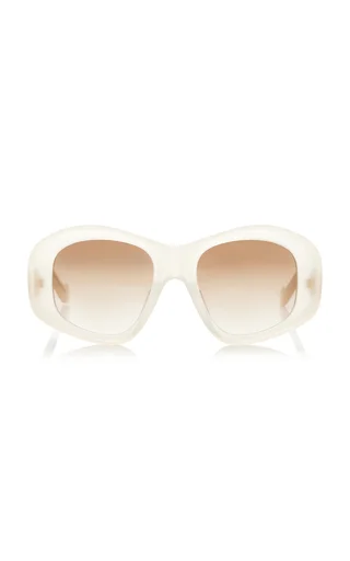 Beveled Pentagon Acetate Sunglasses