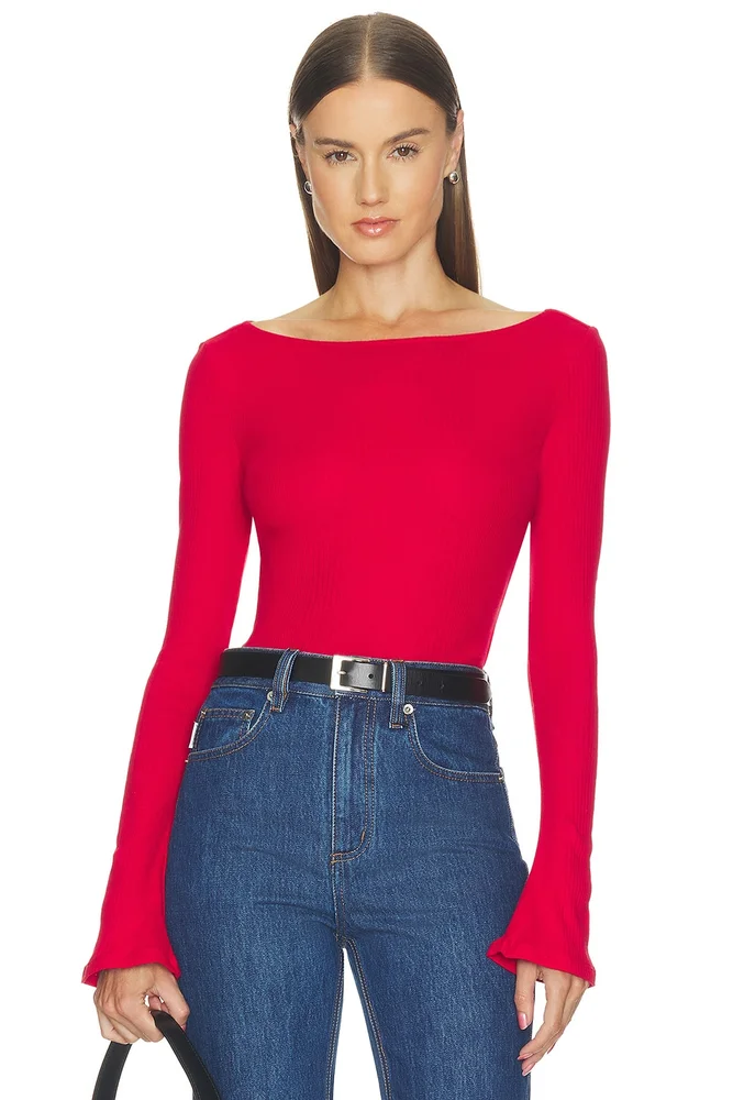 The Rib Scoop Boatneck Top