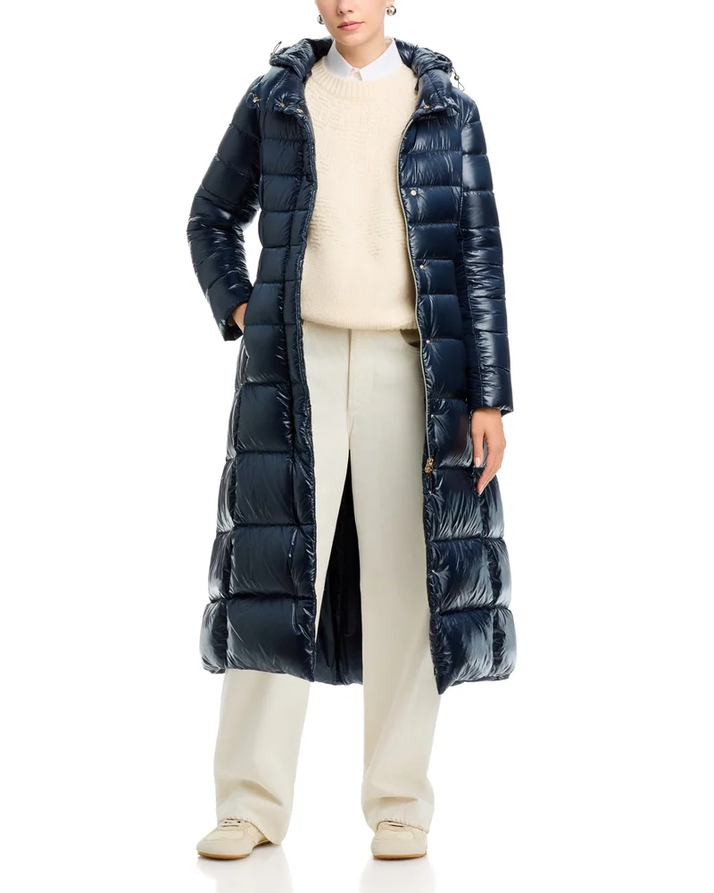 Ultralight Fitted Maxi Puffer Coat