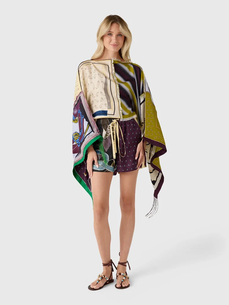 Scarves Patchwork Top