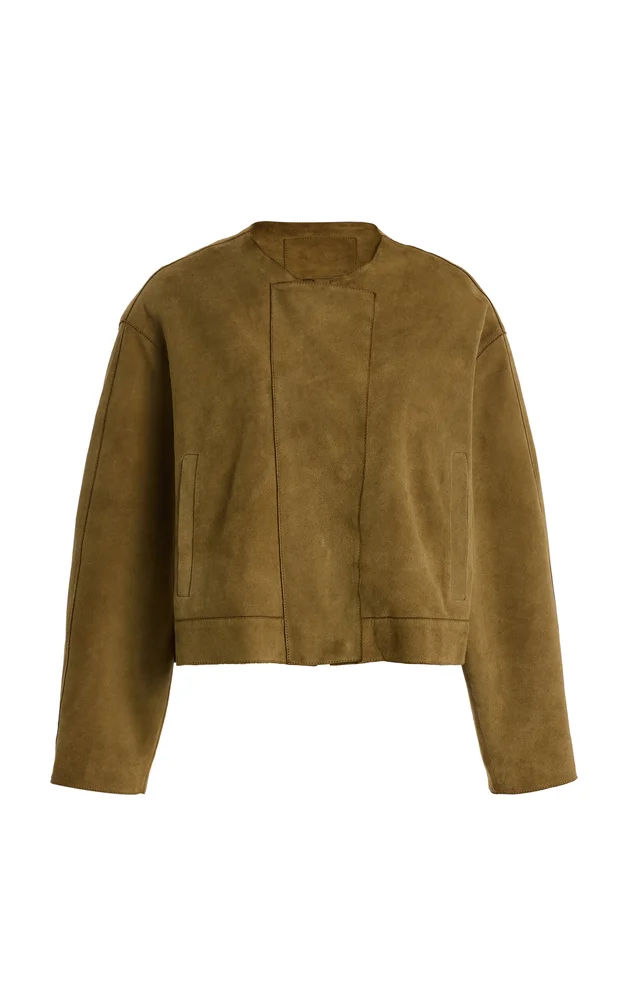 Exclusive Suede Bomber Jacket