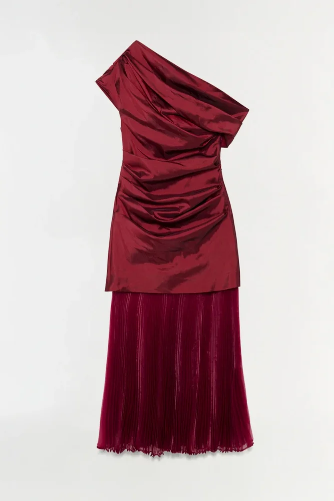 Ammalie Taffeta Midi Dress