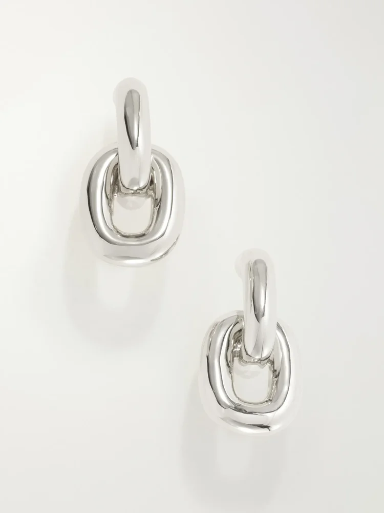 Kylie silver-toned earrings