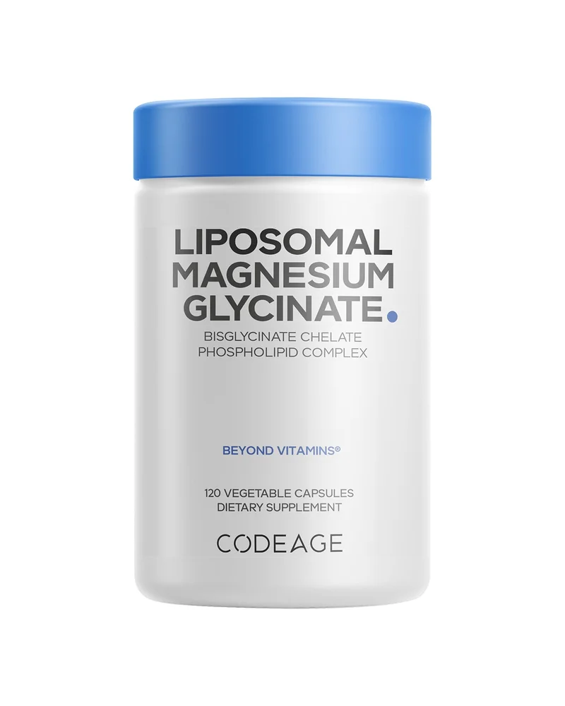 Liposomal Magnesium Bisglycinate Chelate Mineral Supplement, BioPerine Black Pepper