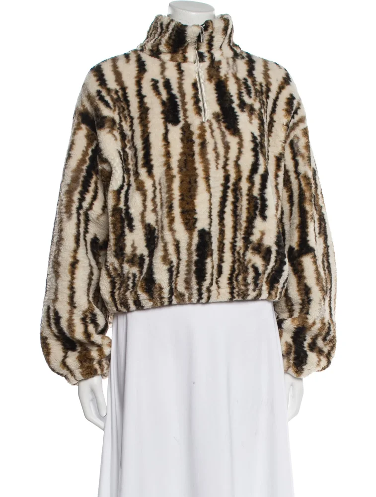 Reformation Animal Print Faux Fur Jacket - Jackets, Clothing - WRFMN338510