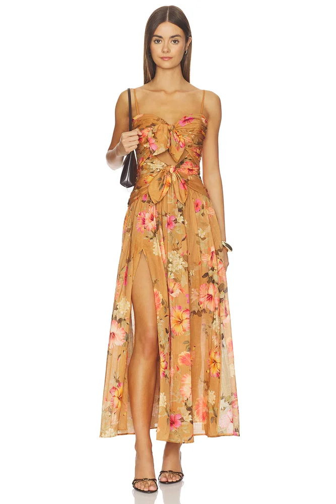 Mahon Tie Front Midi Dress