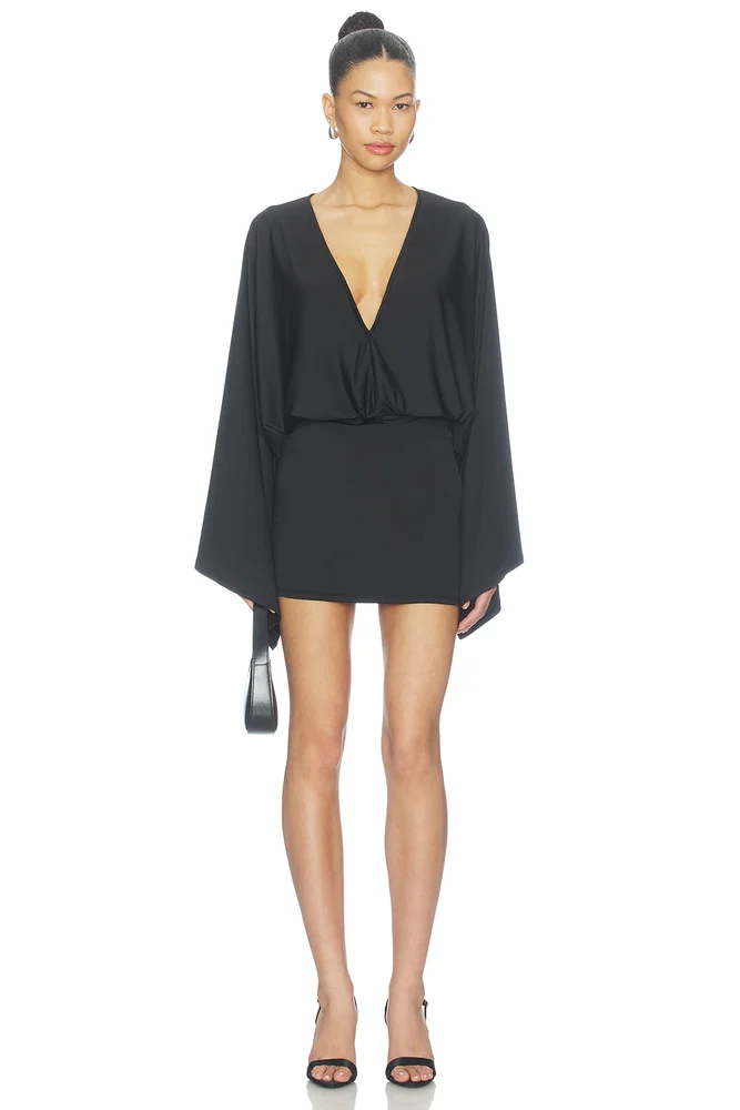 X Hannah Lizzy Leah Deep V Dress
