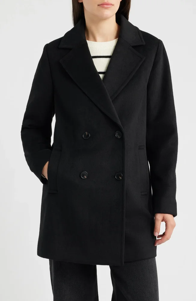 Wool Blend Peacoat