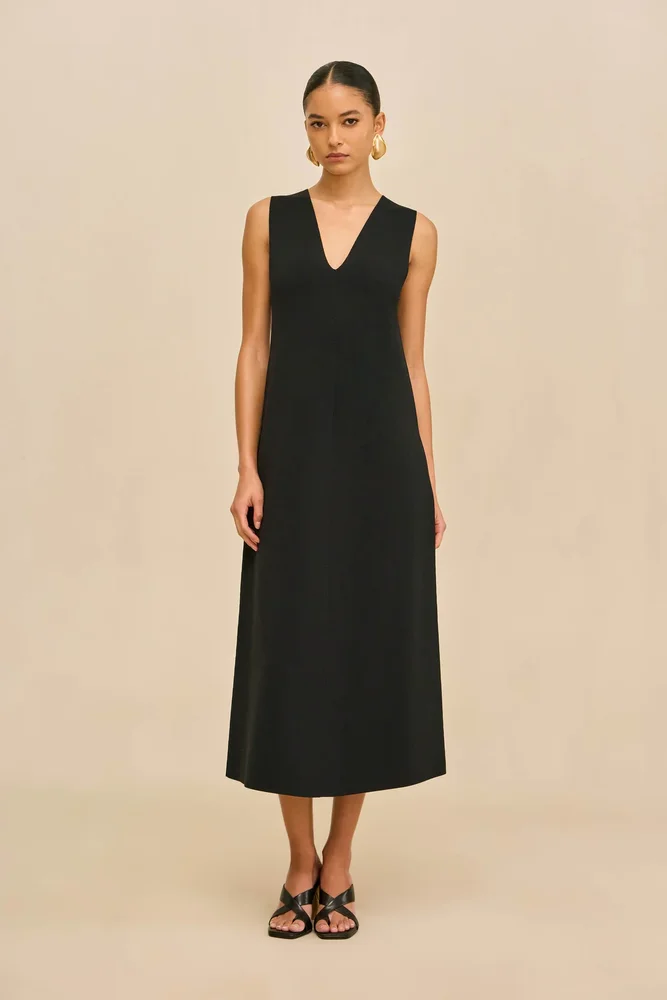 Viollet Knit Dress in Black