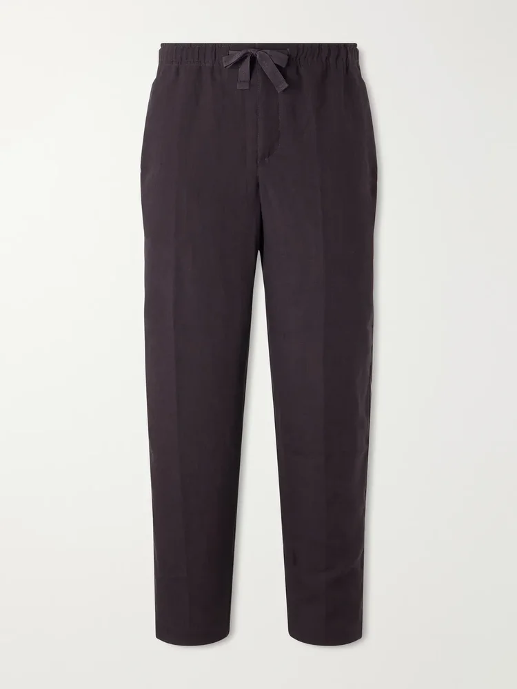 Alex Straight-Leg Linen Trousers
