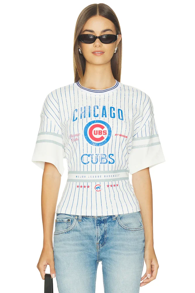 Chicago Cubs Femme Lace-back Graphic Tee