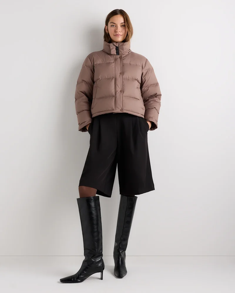 Responsible Down Cropped Puffer Jacket