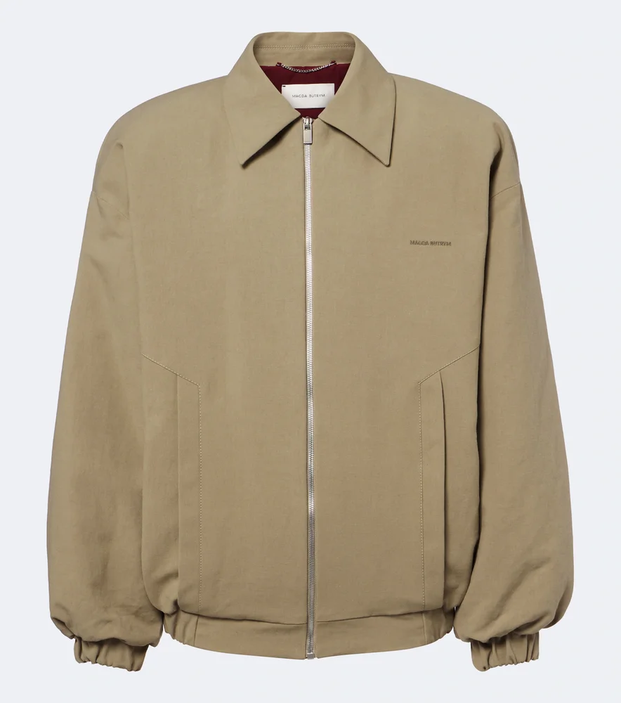 Cotton twill blouson jacket