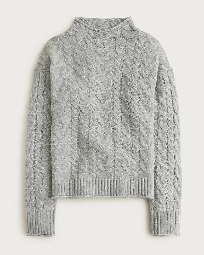 Cashmere cable-knit 2025 Rollneck™ sweater