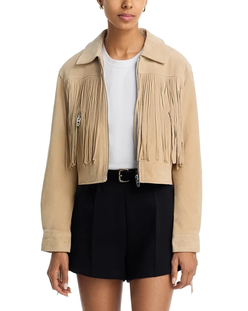 Morning Latte Fringe Jacket