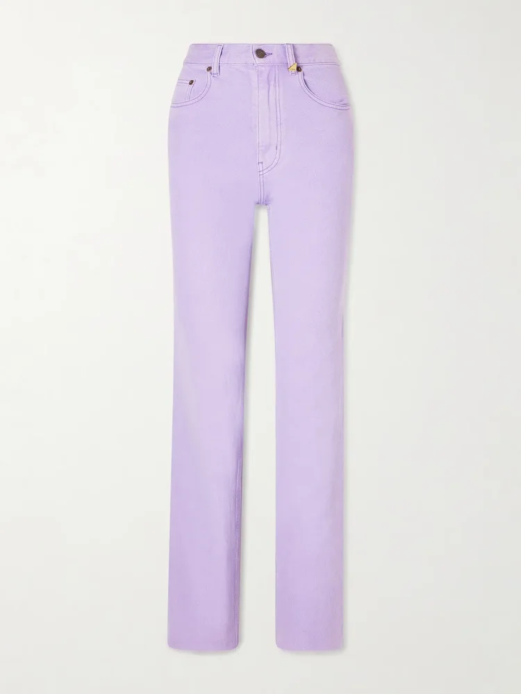 High-rise slim jeans