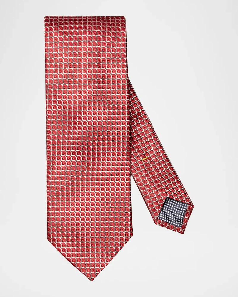 Men's Geometric Silk Tie