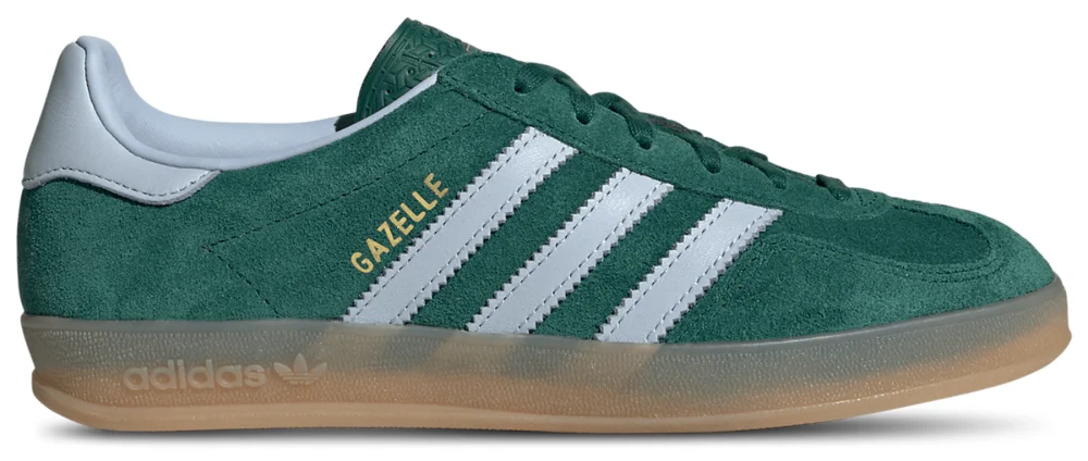 adidas Originals Gazelle Indoor - Women's - Collegiate Green / Crystal Sky / Gum