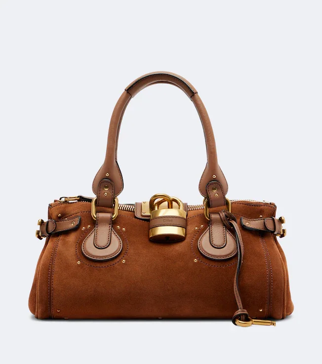 Paddington suede shoulder bag