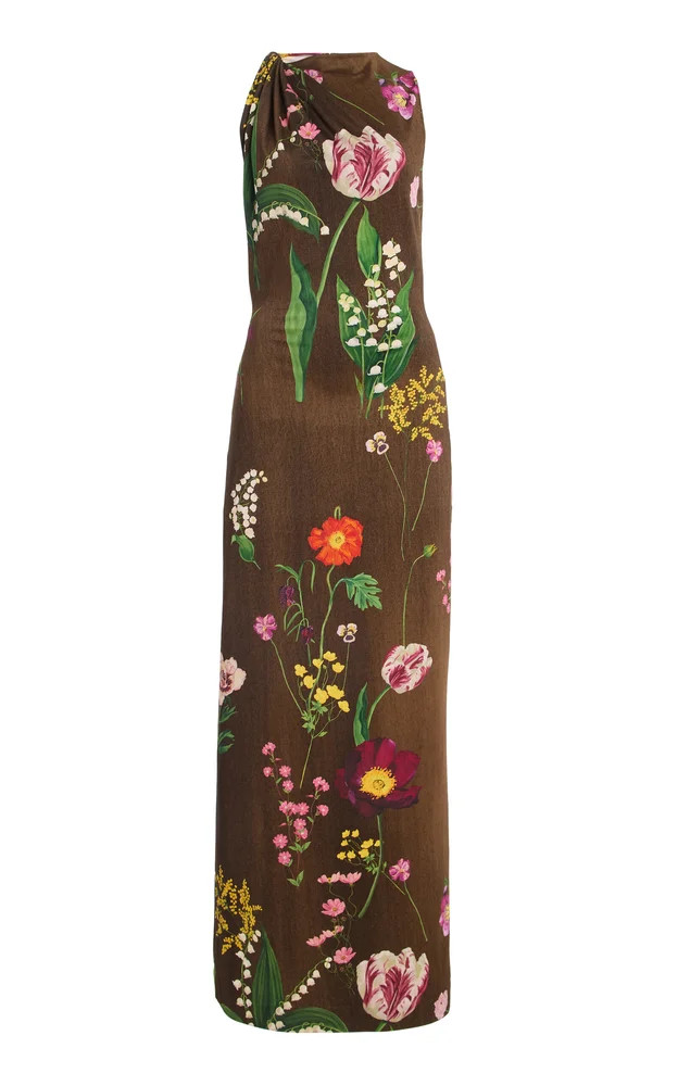 Mixed Botanical Milano Jersey Dress