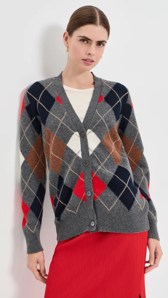The Ava Argyle Cardigan