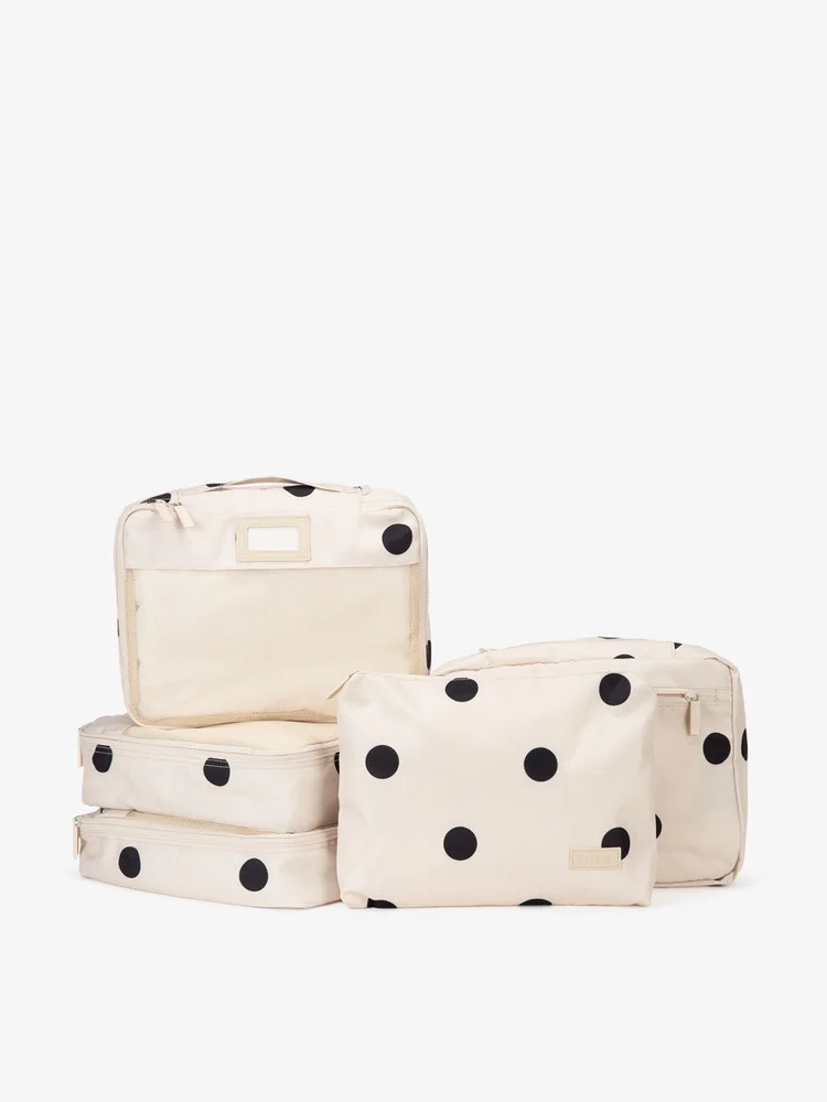 Packing Cubes Set (5 Pieces) in Polka Dot