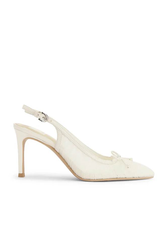 Yela Slingback Pump in White