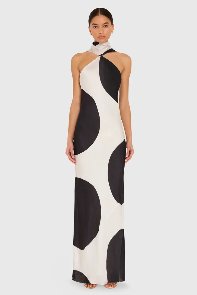 Ashton Maxi in Polka Dot